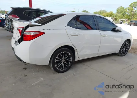 2015 Toyota Corolla S Plus from USA, damaged, VIN 2T1BURHE0FC380165